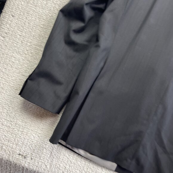 Hugo Boss Pasolini Movie Wool Blazer Men 46R Black w/ Blue Pinstripe Sport Coat* - Picture 14 of 16